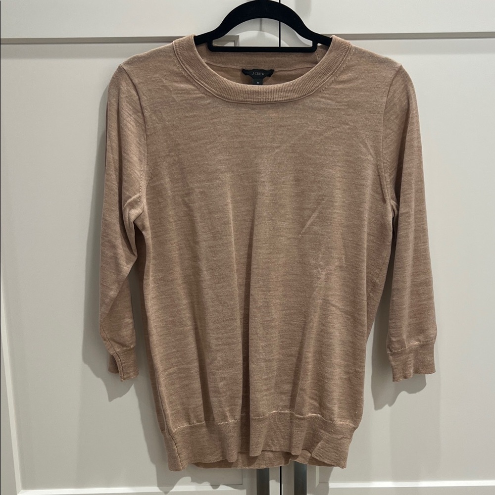 J. Crew Light Brown Women's Crew Neck Sweater